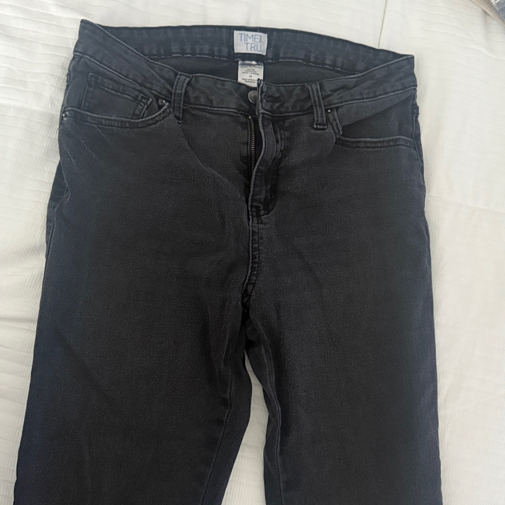 Time and Tru Charcoal Denim Pants